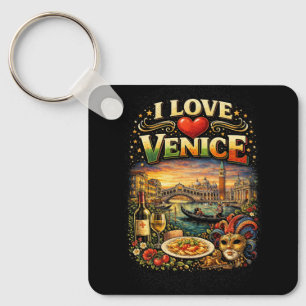 I Love Venice Key Ring