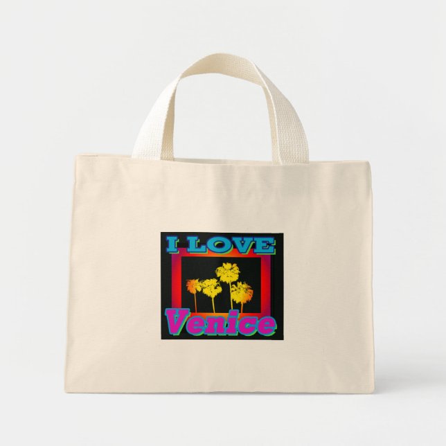 I LOVE Venice Palm Trees in the Box Bag (Front)