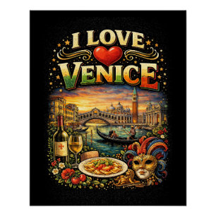 I Love Venice Poster