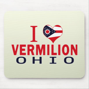 I love Vermilion, Ohio Mouse Mat