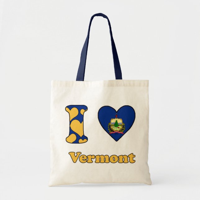 I love Vermont Tote Bag (Front)