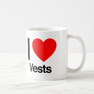 i love vests coffee mug