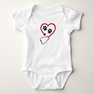 I love Veterinary Medicine Baby Bodysuit