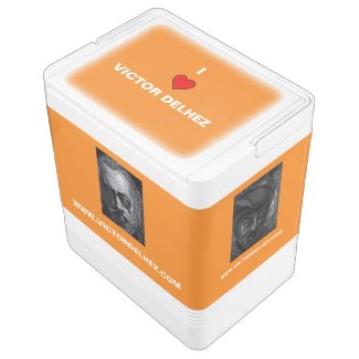 I love Victor Delhez Igloo coolbox (orange) Igloo Cool Box