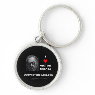 I Love Victor Delhez key ring (black)