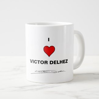 I love Victor Delhez large coffee mug
