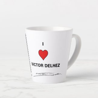 I love Victor Delhez latte mug