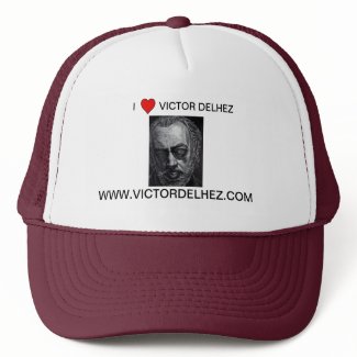 I love Victor Delhez (Multicolor) Trucker Hat