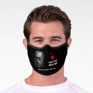 I love Victor Delhez Premium Face Mask (black)