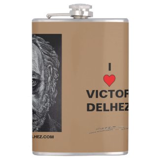 I love Victor Delhez vinyl wrapped flask