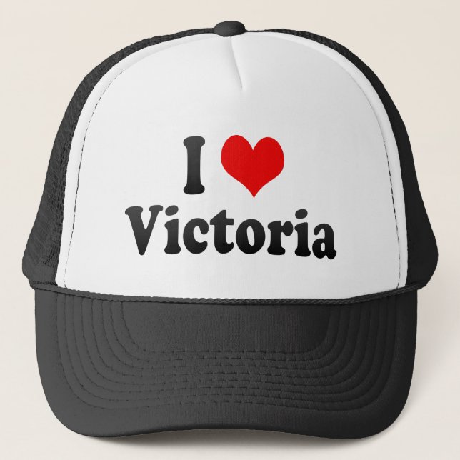 I Love Victoria, Canada Trucker Hat (Front)
