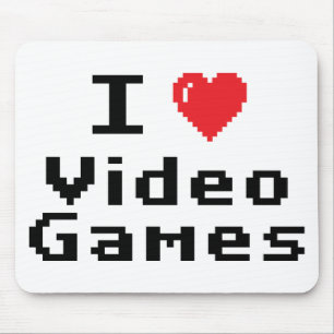 I Love Video Games Mouse Mat