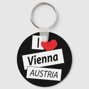 I Love Vienna Austria Key Ring