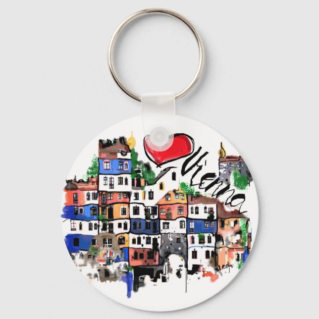 I love Vienna Key Ring (Front)