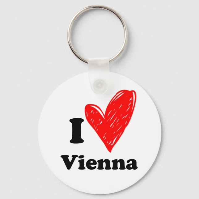 I Love Vienna Key Ring (Front)