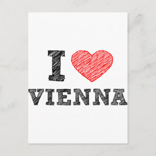 I Love Vienna Postcard