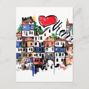 I love Vienna Postcard