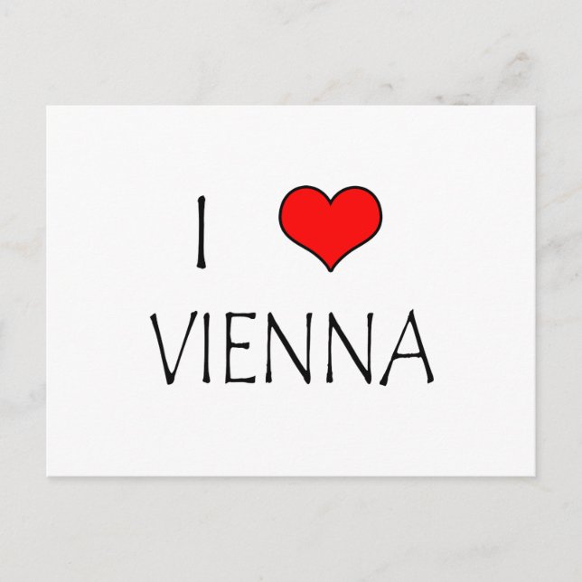 I Love Vienna Postcard (Front)