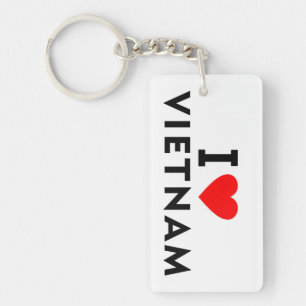 I love Vietnam country like heart travel tourism Key Ring