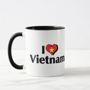 I Love Vietnam Flag Mug