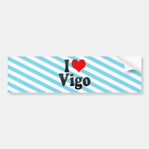 I Love Vigo, Spain. Me Encanta Vigo, Spain Bumper Sticker