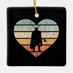 I Love Viking Warrior With Axe Ceramic Ornament