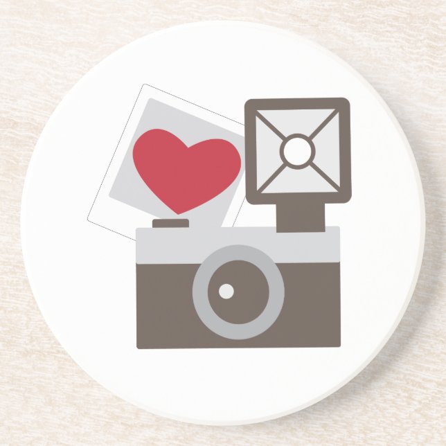 I Love Vintage Camera Coaster (Front)