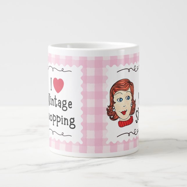 I Love Vintage Shopping Mug (Front)