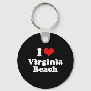 I Love Virgina Beach Tshirt White Tshirt Key Ring