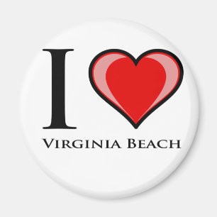 I Love Virginia Beach Magnet