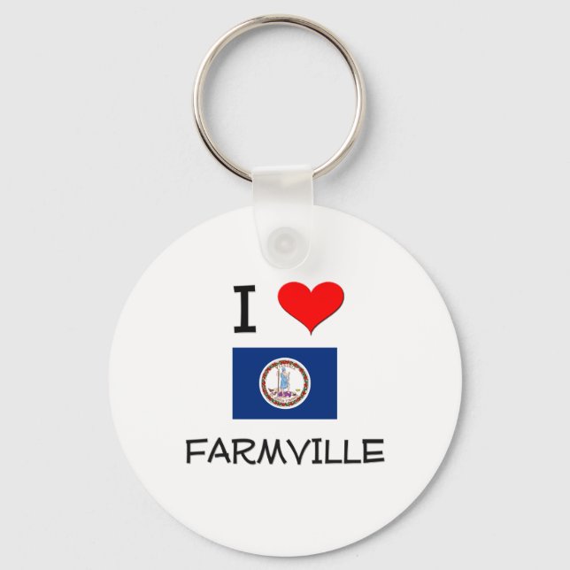 I Love Virginia Key Ring (Front)