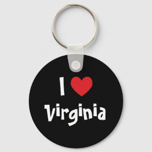 I Love Virginia Key Ring