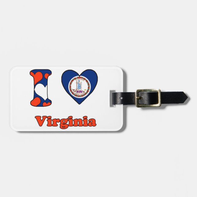 I love Virginia Luggage Tag (Front Horizontal)