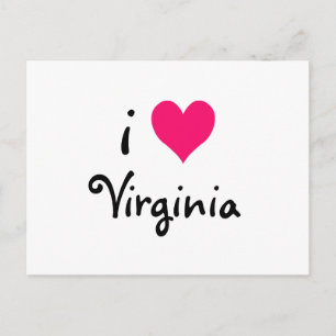 I Love Virginia Postcard