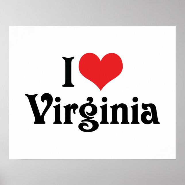 I Love Virginia Poster (Front)