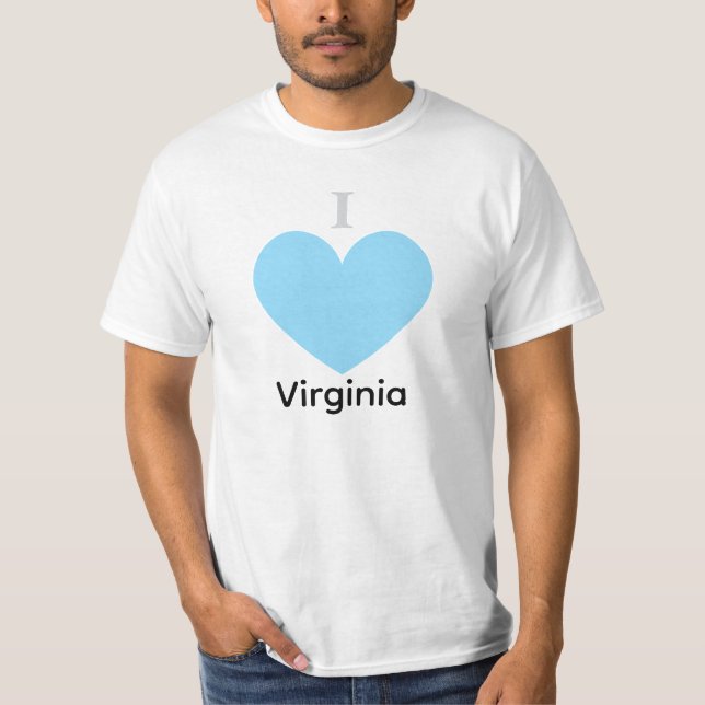 I Love Virginia T-Shirt (Front)