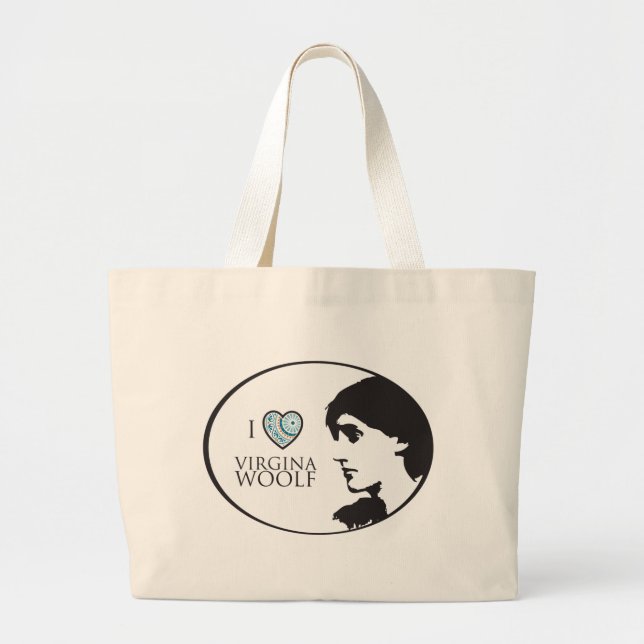 I Love Virginia Woolf Tote Bag (Front)