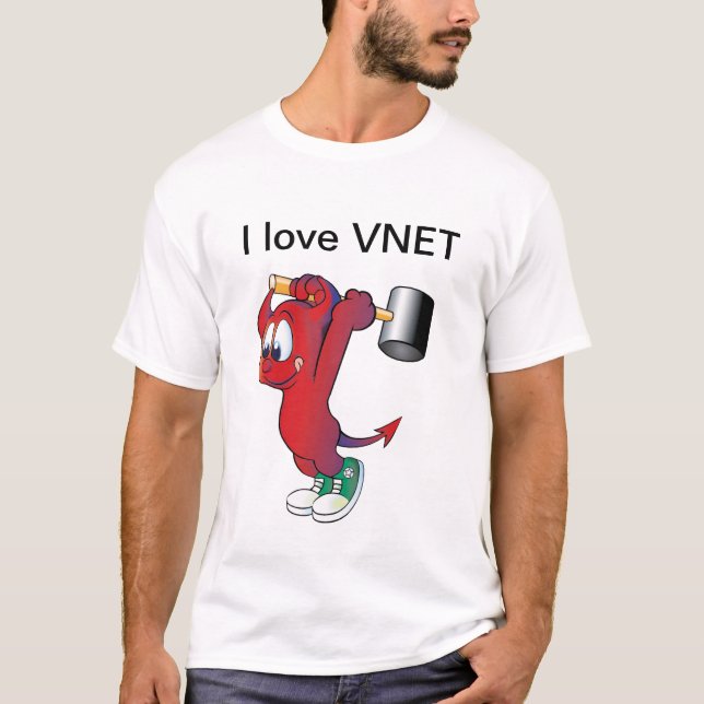 I love VNET T-Shirt (Front)