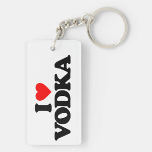 I LOVE VODKA KEY RING