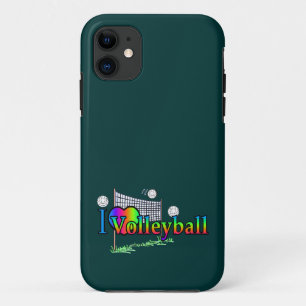 I Love Volleyball iPhone 11 Case