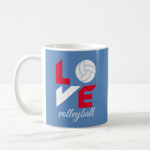 I Love volleyball Coffee Mug