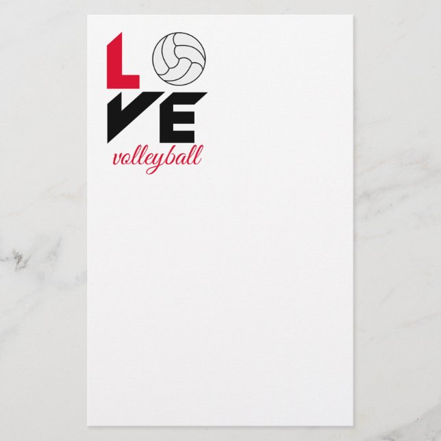 I Love volleyball Flyer (Front)
