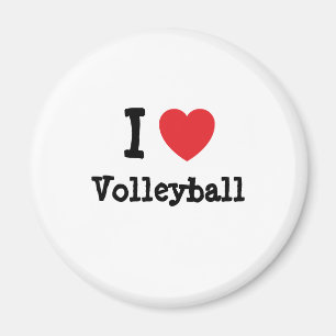 I love Volleyball heart custom personalised Magnet