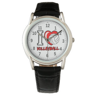 I love volleyball -Men's Crown Protector Watch
