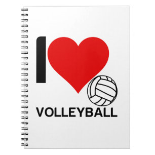 I LOVE VOLLEYBALL NOTEBOOK