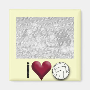 i love volleyball PHOTO MAGNET