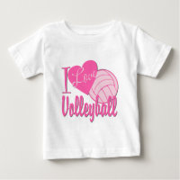 I Love Volleyball Pink
