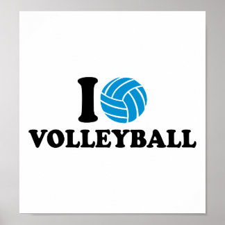 I love Volleyball Poster