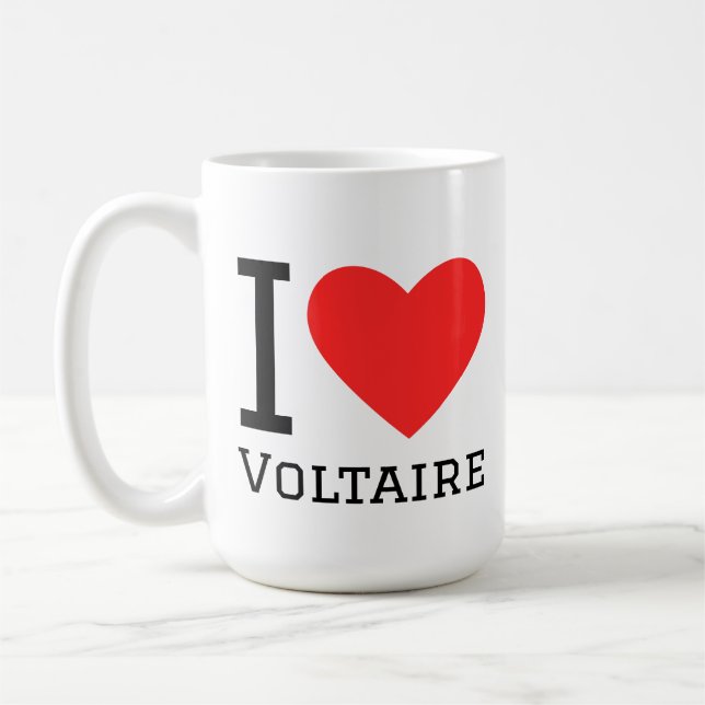 I love Voltaire  Coffee Mug (Left)