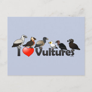 I Love Vultures (Eurasia) Postcard